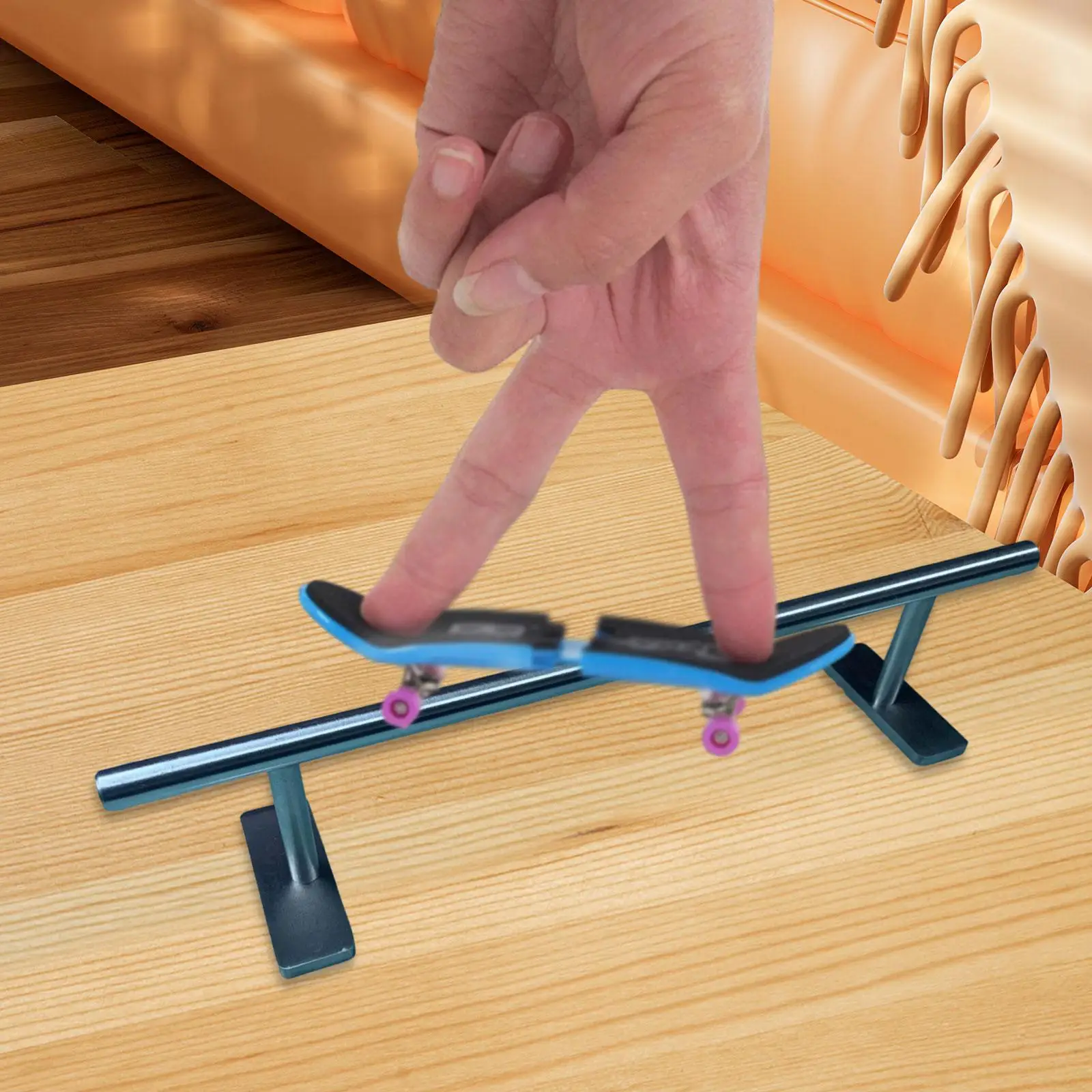 핑거보드 레일 다용도 손가락 움직임 훈련용 전문 장비 장애물 액세서리