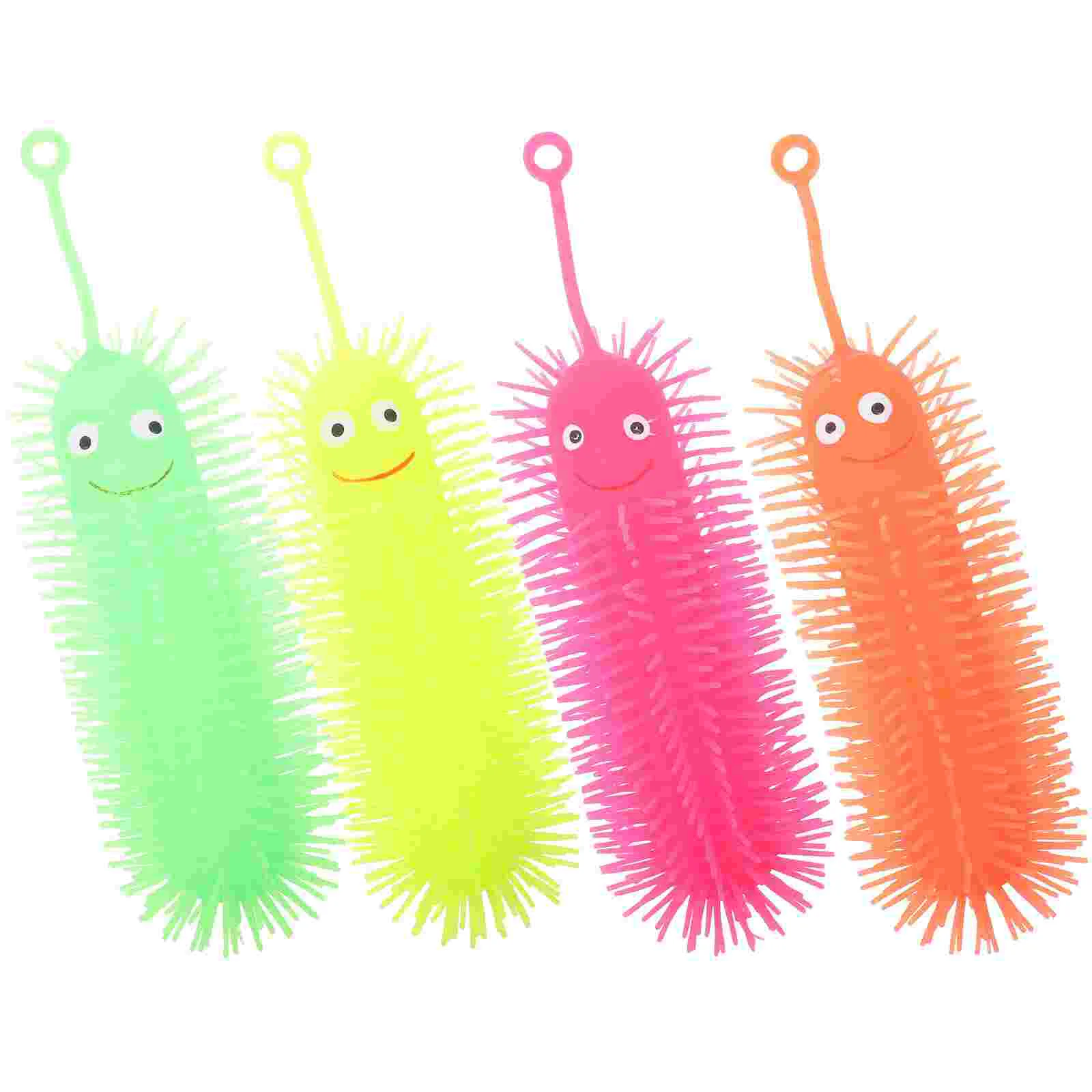

4PCS Luminous Caterpillars Toys For Toddlers Light-Up Toys For Toddlers Kids Baby Toys For Toddlers Squeeze Toys For Toddlers