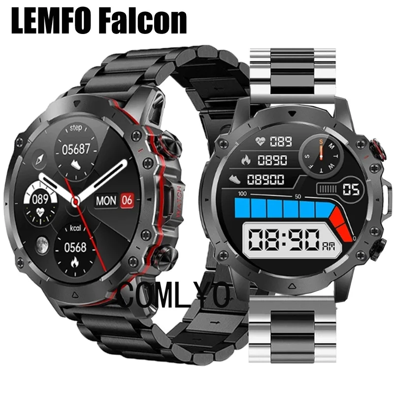 

Metal Band For LEMFO Falcon Smart Watch Strap Stainless Steel Bracelet Men Belt