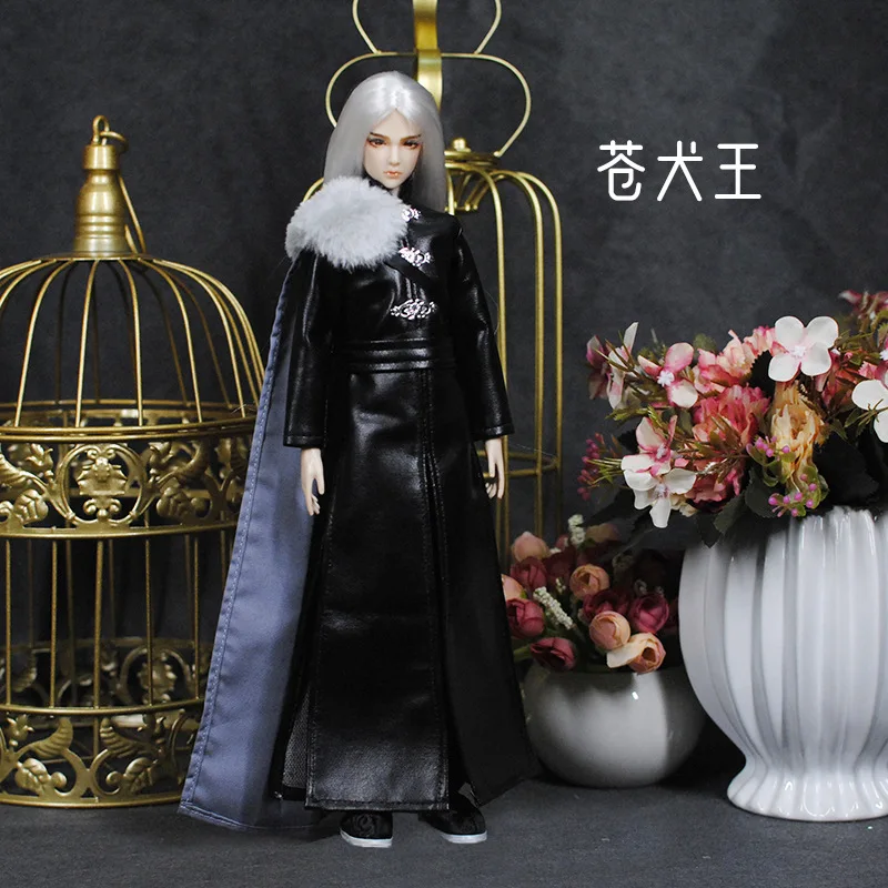 

MIWU Chinese Ancient Costume Cheongsam 1/6 Male Doll Figures 20 Joints Flexible Body BJD Boy Doll Long Hair Boyfriend Toys