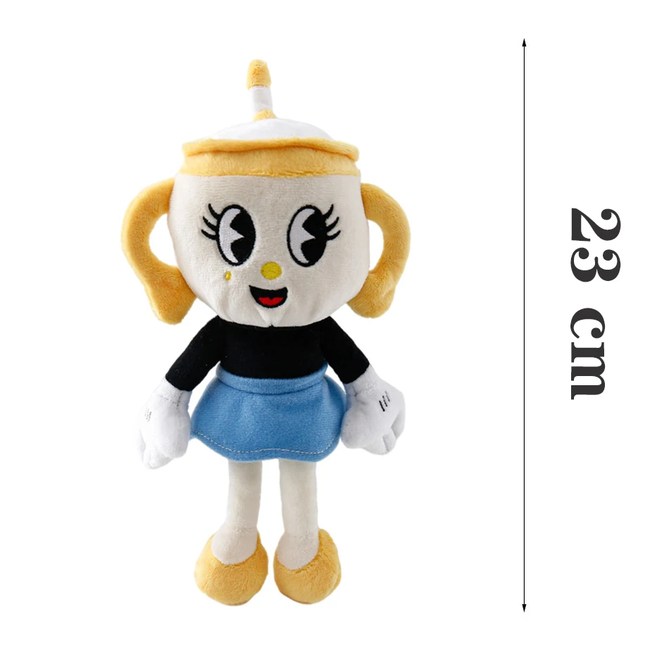 Spiel Cuphead Plüschtier Mugman Ms. Chalice Ghost King Dice Cagney Carnantion Puphead Plüschpuppen Spielzeug für Kinder Geschenke – Detail 3