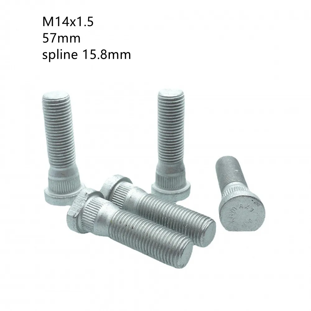 M14x1 5 wheel studs 57mm wheel bolts for ford edge ford mustang gt