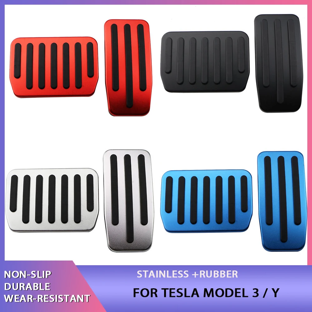 Copri Pastiglie Pedale Freno Auto In Lega Di Alluminio Per Tesla Model 3 Model Y Pedale Freno Acceleratore Modello 3 Accessori