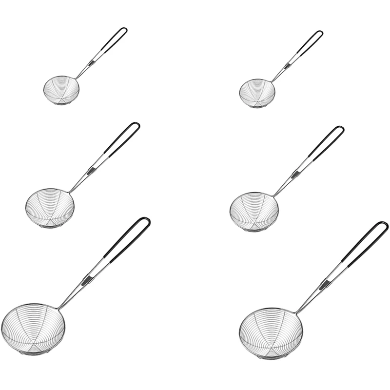 

Набор аксессуаров из нержавеющей стали, ложка-скиммер с длинной ручкой для кухни, жарки и готовки