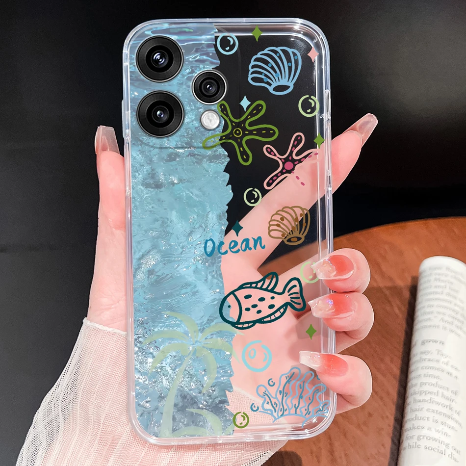 Butterfly Pattern Soft Slim TPU Transparent Silicone Phone Case