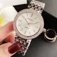 Women's Watches Luxury Stainless Steel Rhinestone Women Quartz Wristwatches Fashion Top Brand Ladies Bracelet zegarek damski - Image 2