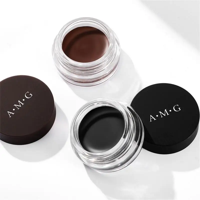 

Черный водостойкий крем для подводки глаз с набором кистей Стойкая подводка для глаз гелевые инструменты для макияжа Тени для век косметика