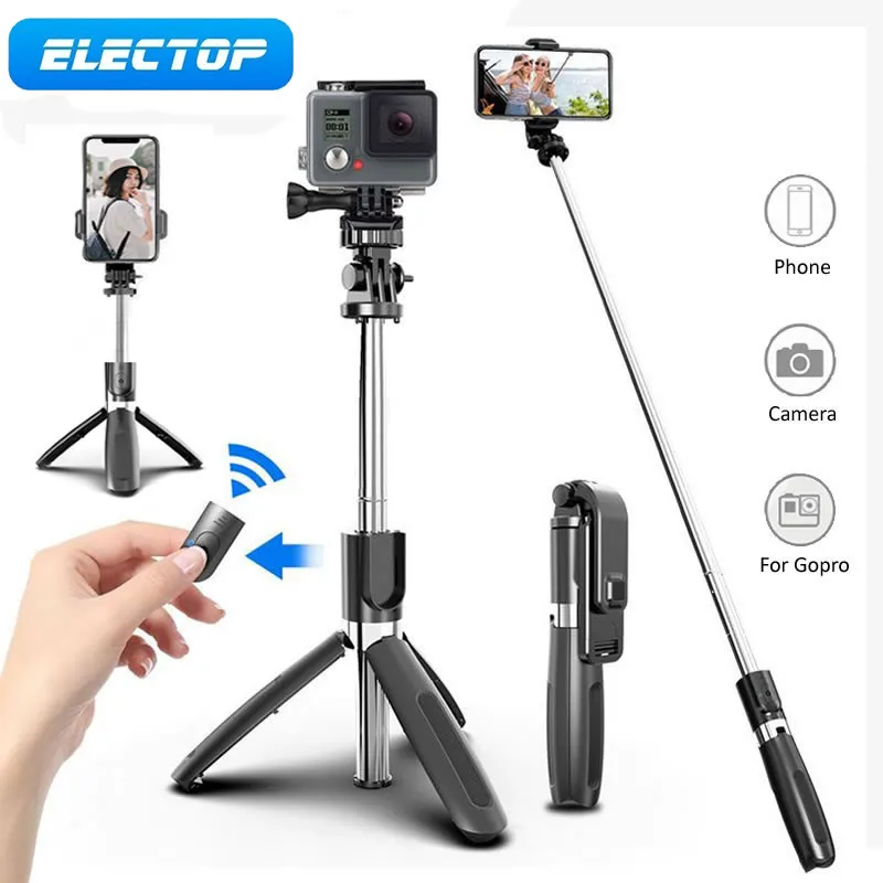Q01Upgrade101cmextensionbluetoothWirelessSelfieStickFoldable