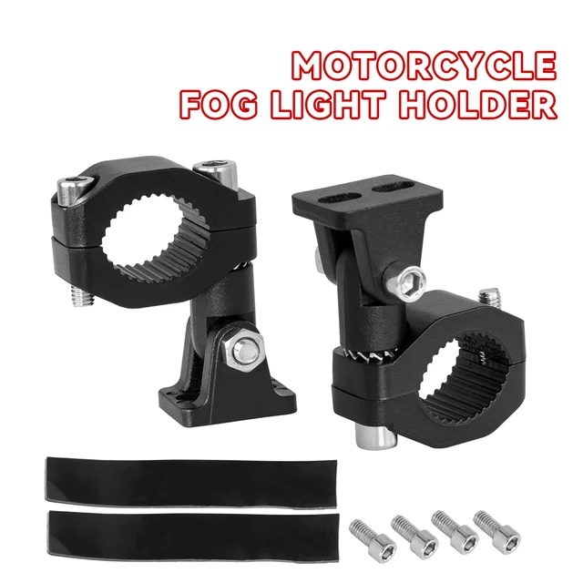 Motorrad LED Scheinwerfer Scheinwerfer Klemmen Halterung Rohr halterung für  Motorrad Nebels chein werfer Zusatz lampen halter Motos Zubehör - AliExpress