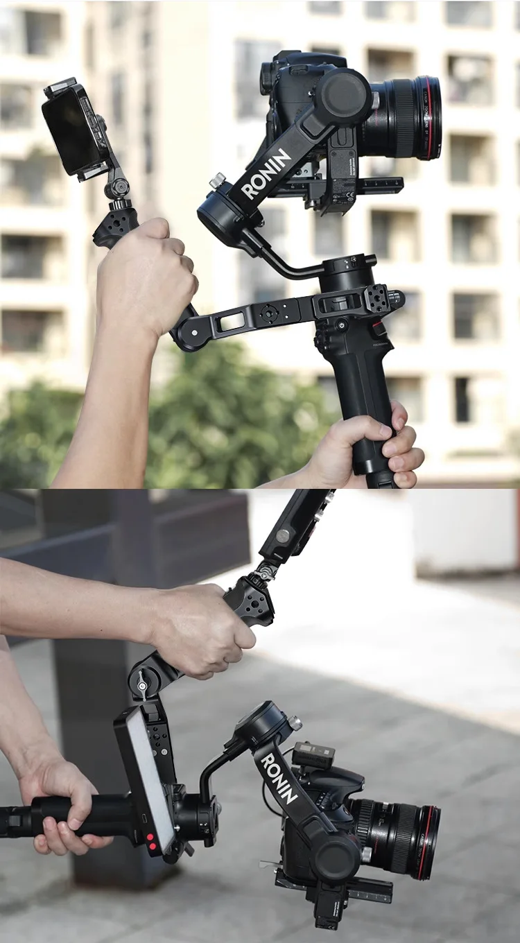 DJI Ronin RS5 RS3 RS4 Pro 짐벌용 핸들 슬링 그립, NATO 클램프 연장 암, 360도 회전 ° 조절 가능한 핸들 스태빌라이저 액세서리