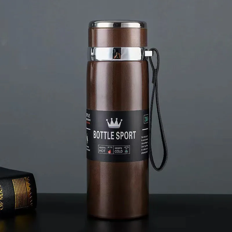 Stainless Steel Thermal Water Bottle - 800ML Vacuum Insulated Flask