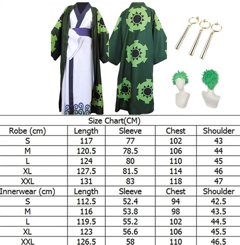 thumbnail image 1 of Disfraz de Roronoa Cos Zoro para niños, disfraz de Anime de fantasía, kimono, bata, cinturón, traje de fiesta de Carnaval de Halloween, 1 of 5