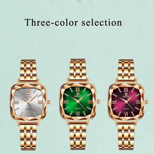 2023 Pretty Luxury Waterproof Watches for Women Fashion Quartz Watch Square Relogio Feminino Luxe Reloj Mujer Cadeau Femme Gifts 4