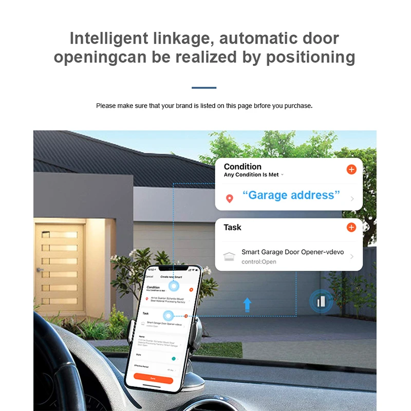 Control Para Garage Inteligente Portones Wifi Con App Tuya Google Alexa - Foto 5