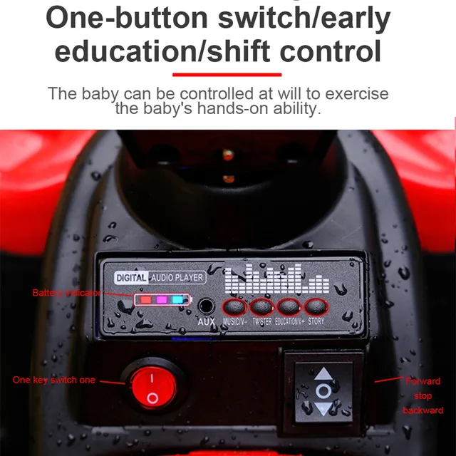 Children'S Electric Motorcycle Tricycle Scooter 1-6 Year Old Child Toy Car Off-Road ATV With Music And Lights Kids' Ride-On Toys 5