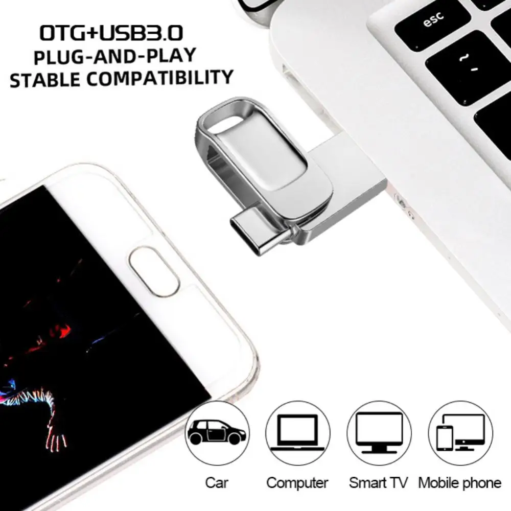 Флэш-накопитель USB TYPE-C, OTG, 2 в 1, USB-накопитель 3,0, 128 ГБ, 64 ГБ, 256 ГБ, 512 ГБ, флэш-накопитель, диск памяти для IPhone /Android/ПК