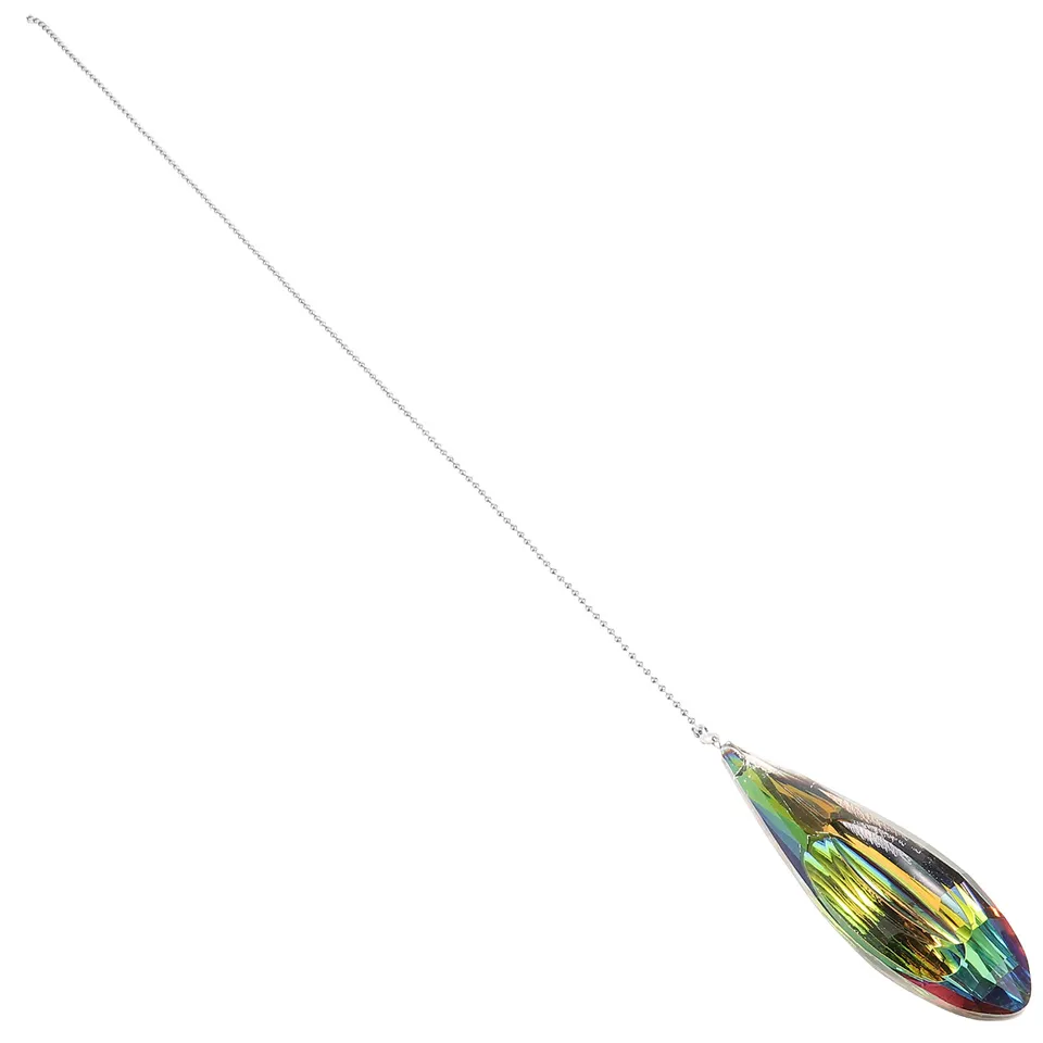 2 Catene Di Ricambio Per Ventilatore A Soffitto Con Fiore In Cristallo AB | Lunghezza 59 Cm Regolabile - 2
