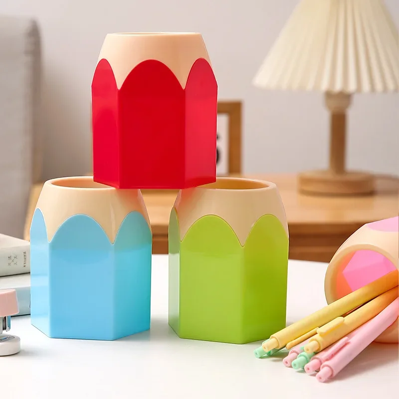 Creative Cute Pen Holder Multifunctional Children's Desktop Large Capacity Stationery Pencil Storage Box Organizer pen holder pen and brush holder desk organizer desk storage rack pencil case