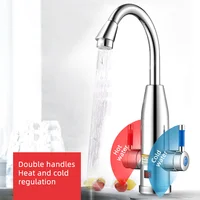 Robinet de chauffe-eau électrique de cuisine 3000W 220V, robinet de chauffage instantané, Geyser de chauffe-eau sans réservoir avec affichage numérique pour la maison 3
