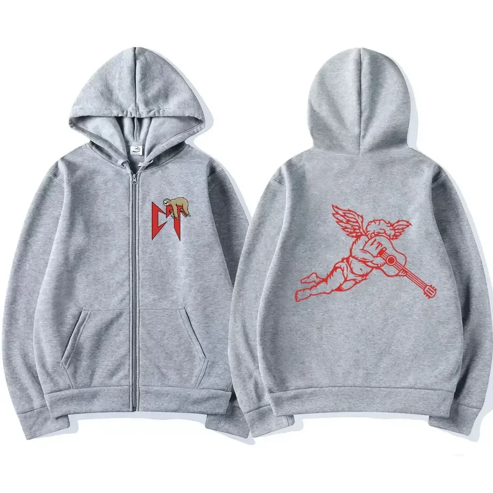 Limited Singer Natanael Cano Corridos Tumbados CT Sloth Zipper Hoodie Male Trend Jacket Men Women Fashion Oversized Zip Up Coat