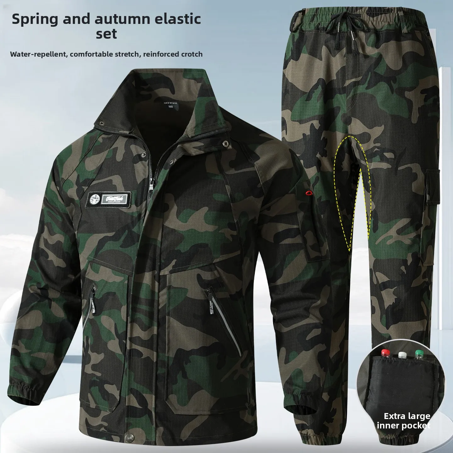 Vêtements de travail pour hommes, anti-usure, coupe ample, combinaison de protection pour la soudure et la réparation, tissu polyester, vêtements de travail printemps-automne