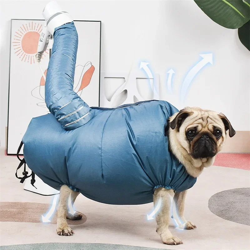 Folding Dog Hair Dryer Portable Pet Drying Bag Efficient Dogs Hair Dryers Blow Bag Cat Dryer Winter Pets Cleaning Accessories