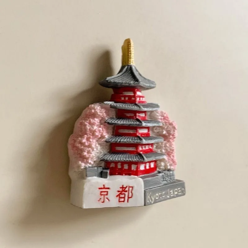 Tokyo Asakusa Temple 3D Resin Fridge Magnet - Cultural Souvenir Gift