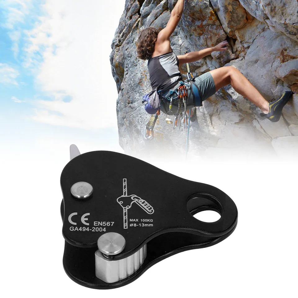 Corde Escalade Climbing Rope Grab Safety Device For Rock Climbing & Rescue Operations Rappelling Rope Grab