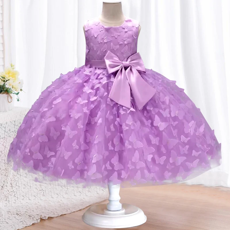 Kids Tutu Birthday Princess Party Dress for Girls Infant Lace Children Bridesmaid Elegant Dress for Girl baby Girls Clothes