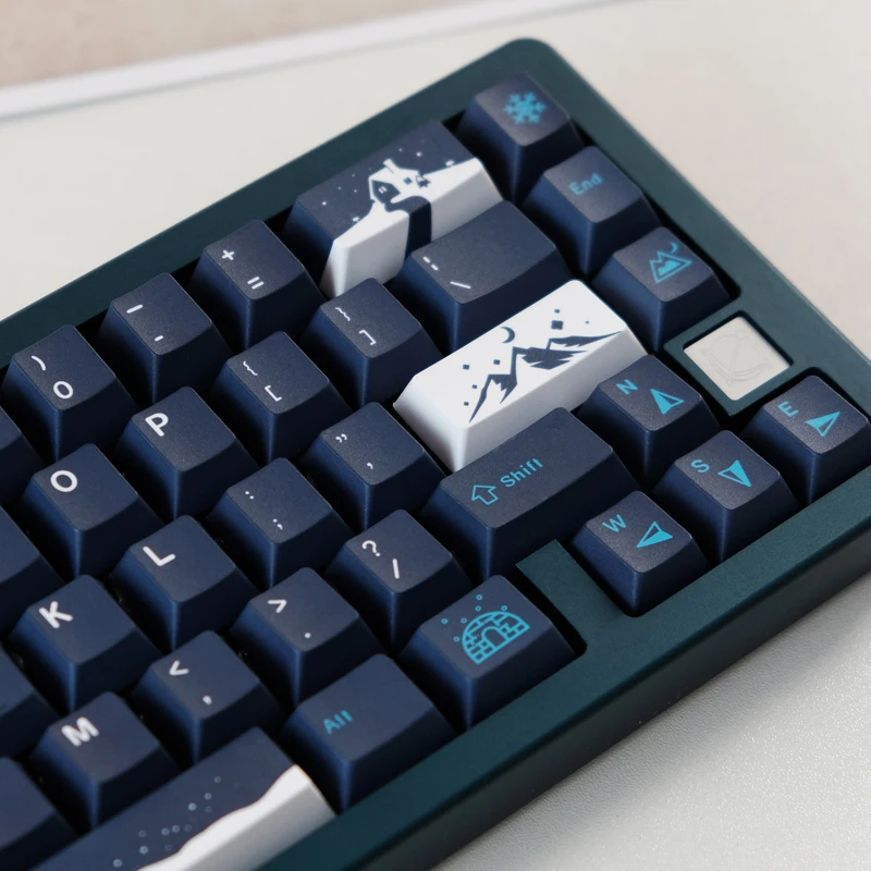 Dye Sublimation Pbt Keycap Grupo Teclado Mecânico Perfil Cereja Ansi Us-layout 134 Teclas Nevado Keycaps - Imagem 5