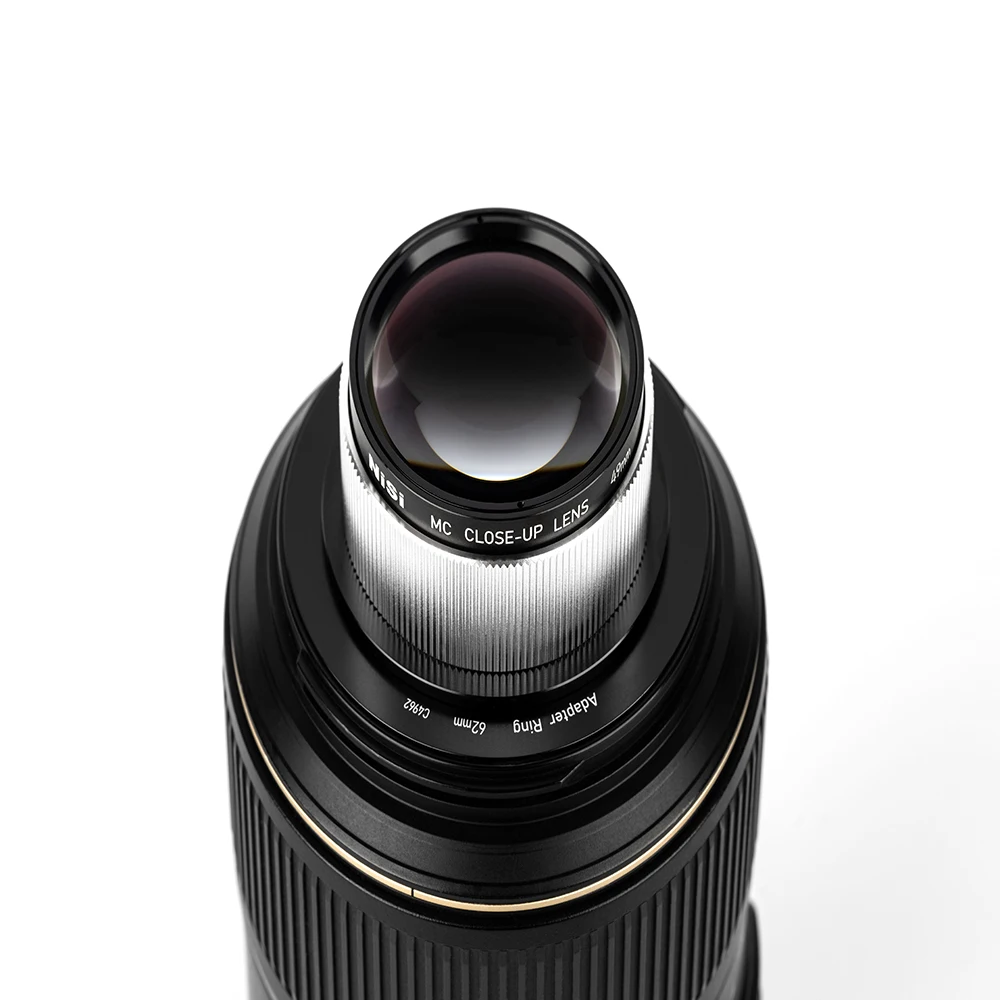 NiSi 49mm MC Close Up Lens 67mm 62mm Adapters Ring MC Close-up Camera Filter Lens 4