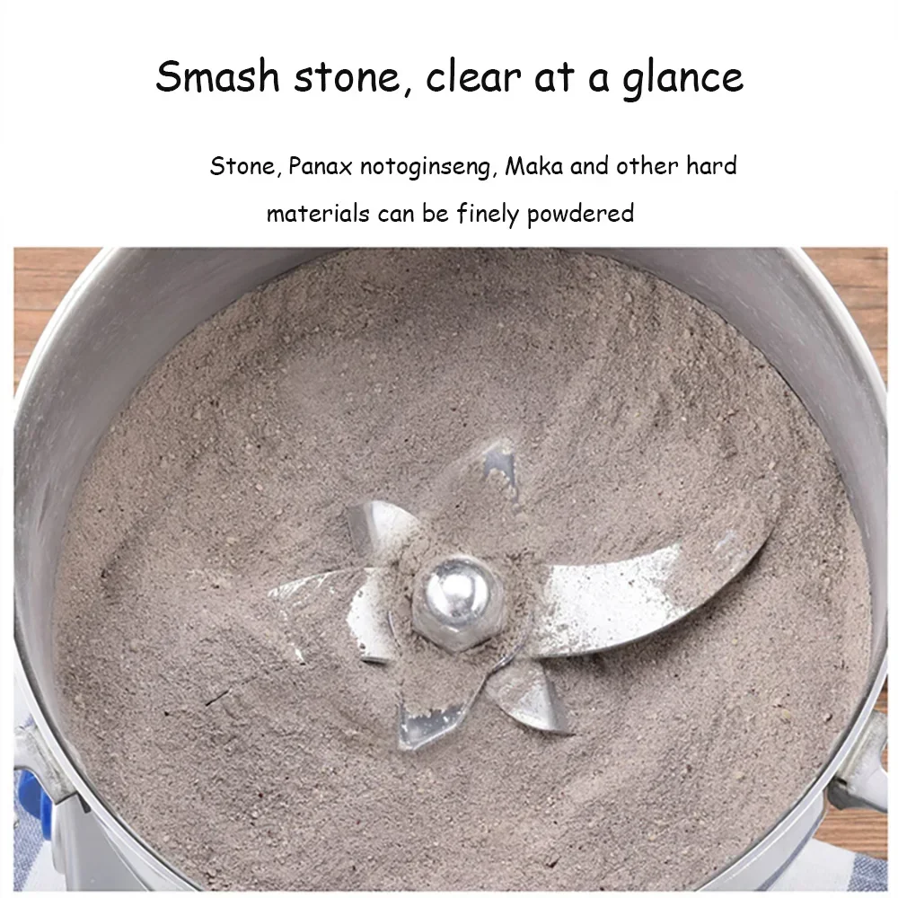 Description Picture 3 of item1000G Grinder Machine Grains Electric Herbal Coffee Powder Miller Dry Food High Speed Intelligent Spices Cereals Crusher