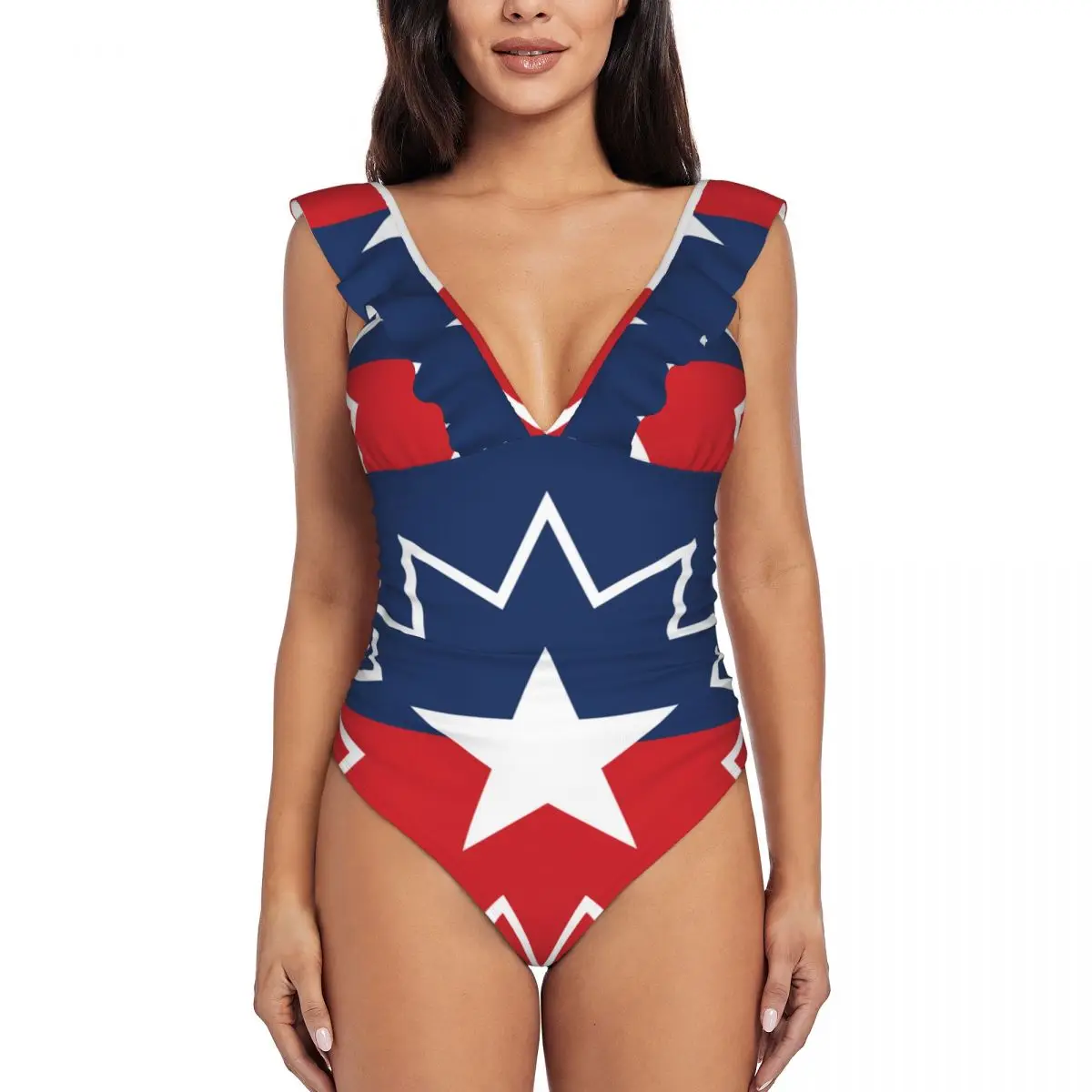 

2024 Women's Bodysuit Thong Juneteenth Flag Swimsuits Girls