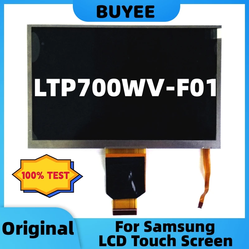 

7” Original For Samsung LTP700WV-F01 LCD Touch Screen Display Panel Car GPS Outer Screen TFT-LCD 800×480 Industrial Module