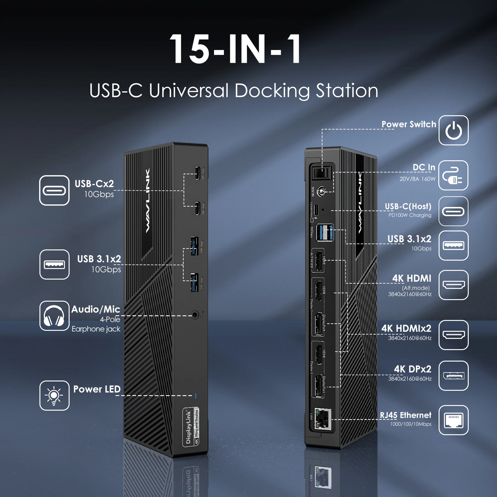 WAVLINK USB-C 4K トリプルディスプレイ ドッキングステーション Amazon.co.jp: WAVLINK USB C トリプルディスプレイ ドッキング