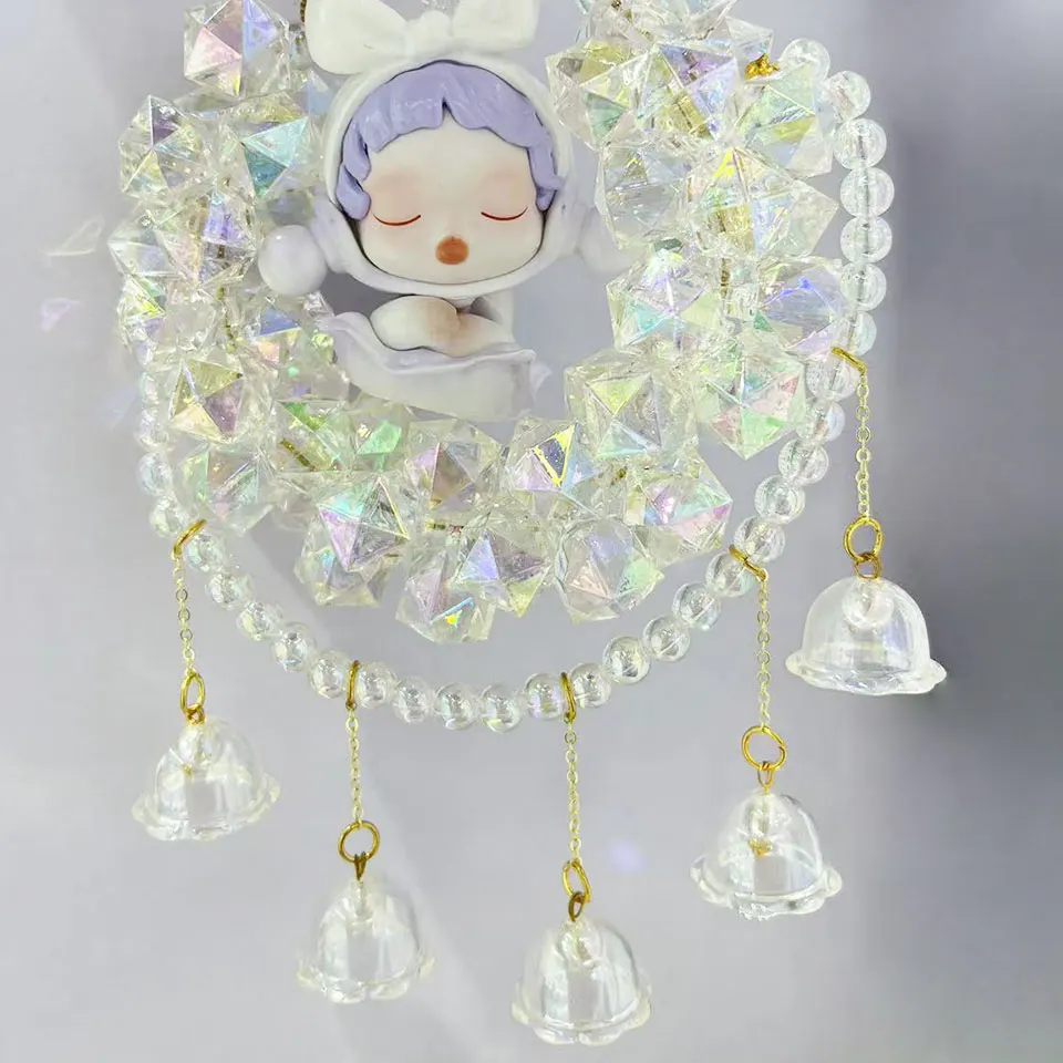 Mobile Phone Chain Jewelry Making Supplies Doll Handmade Accessories Craft Supplies Bluetear Glitter Wind Bell Spacer Jellyfish Beads Bracelet DIY Decoration Phone Chain Jewelry Making Accessories Handmade Charms
