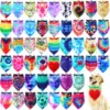 50 Pcs Tie Dye Dog Bandanas Bulk Spring Summer for Pet Grooming Salon Triangle Washable Dog Bib Kerchief for Small Medium Large 1