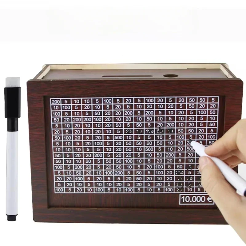 Spardose aus Holz für 1000/2000/3000/5000/10000 Euro_voghion.com