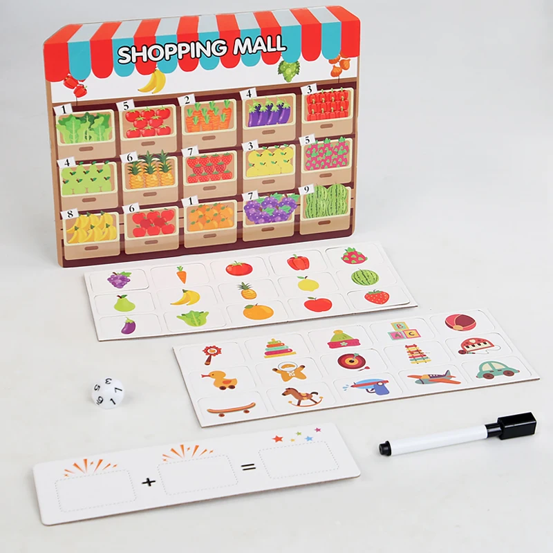 Montessori Shopping Store Educational Math Toys for Kids