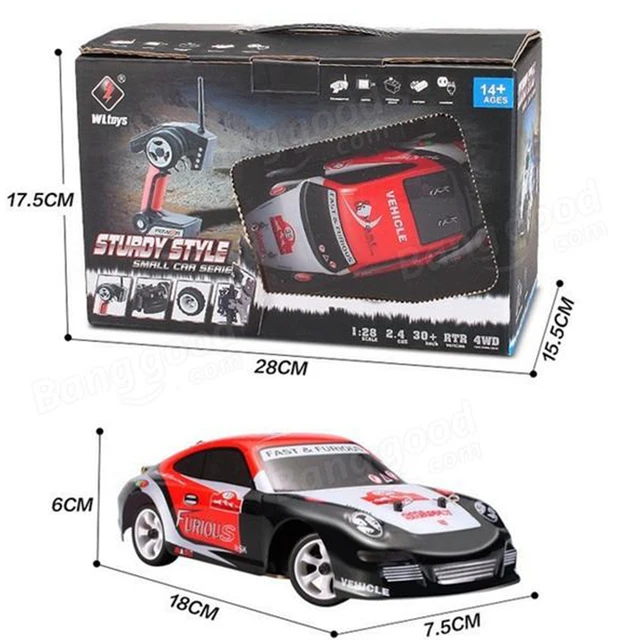 Wltoy K969 1/28 RC Car 2.4G 4WD 130 Remote Control Car Brush Motor High Quality 30Km/H High Speed RC Drift Car For Boys Gifts 6