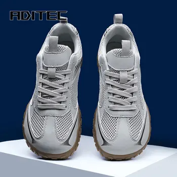 Wide-toe shoes, summer breathable mesh sports shoes, suitable for both men and women as outdoor travel shoes