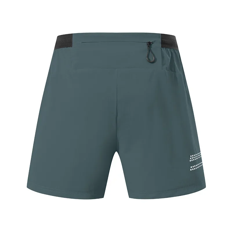 thumbnail image 1 of Pantalones cortos deportivos para hombre, de secado rápido, transpirables, con forro, pantalones cortos de gimnasio para correr maratones al aire libre, 1 of 5