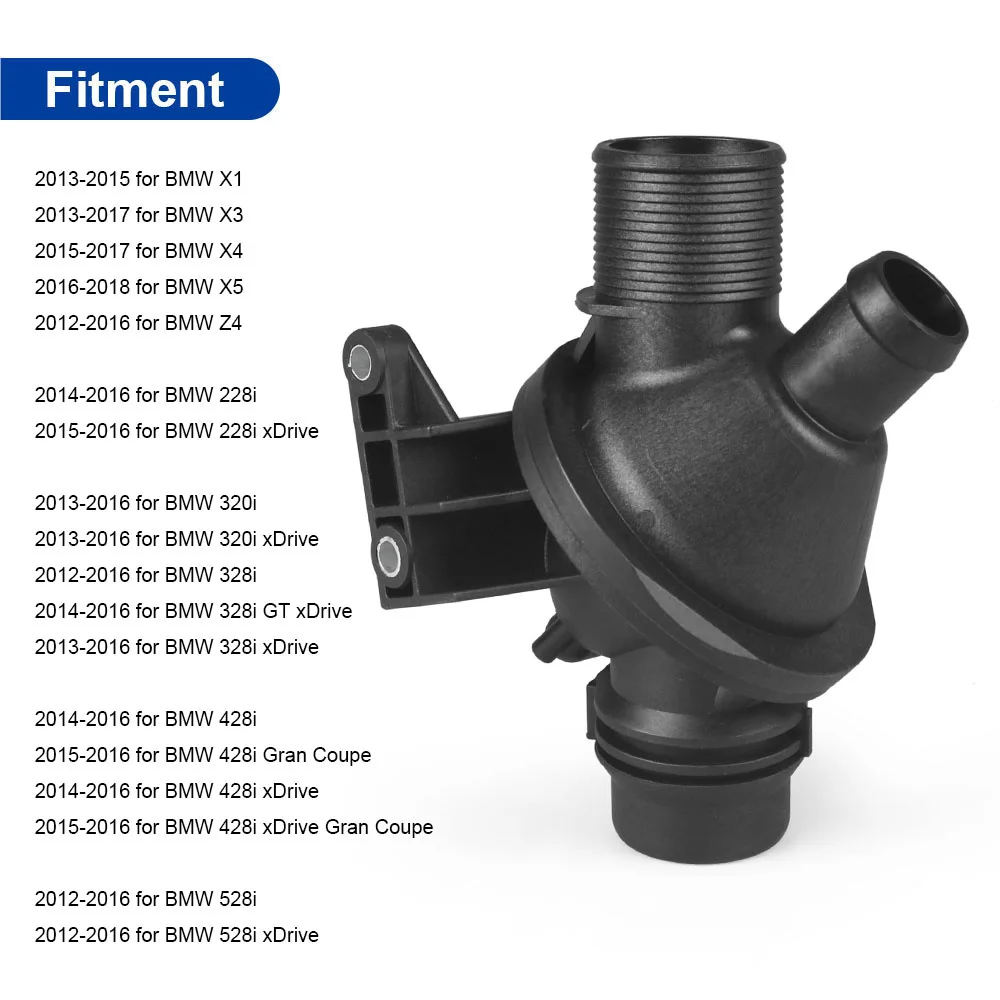 BMW E46 E39 X5 X3 Z3 Z4 330I 525I 対応車エンジン冷却サーモスタット エンジン冷却水サーモスタット Compatible With Z3 Z4 E46 E39 対応 1個 自動車エンジン冷却