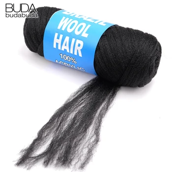Brazilian Wool Hair Extension For Women Kids African Yaki Synthetic Senegalese Twist Faux Locs Wraps Jumbo Crochet Braiding Hair 1