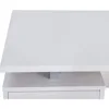 60" White Study Writing Home Office Wall Mounted Laptop Computer Floating Desk Top and Storage Drawers and Metal Stands 6