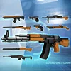 8 in 1 Set Brick Toy Gun Set AK Desert Eagle Rifle Building Block Pistol DIY 3D Puzzle Fake Gun Collection Gift for Kids Adult 4