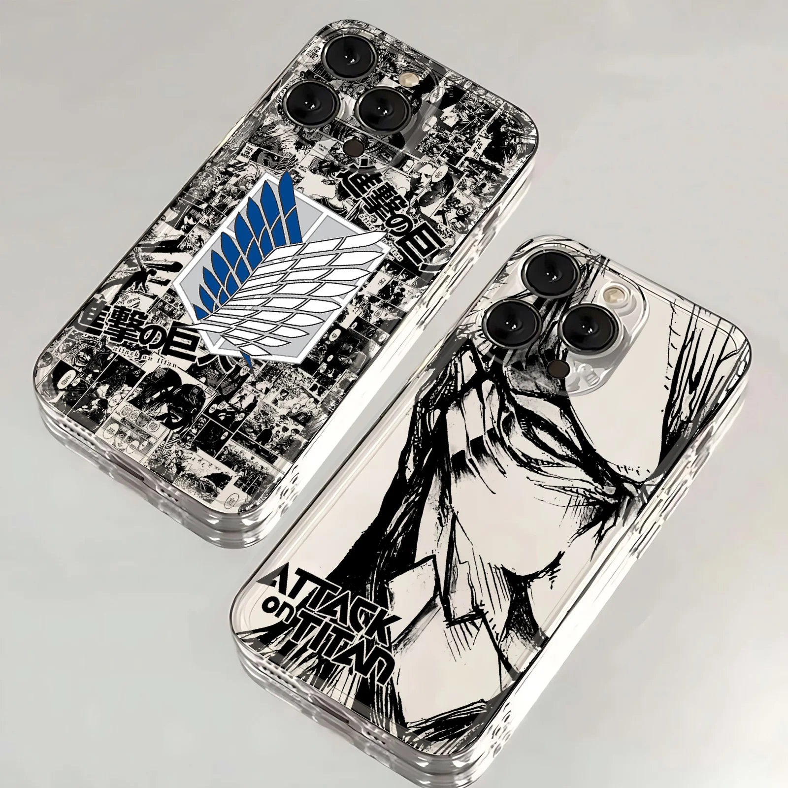 Attack on Titan Anime Transparent Phone Case