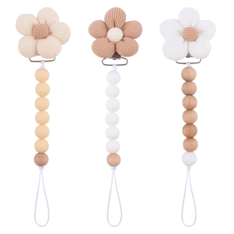 

Flower Crib Hanging Decorations Infant Pacifier Clip Chain Accessories