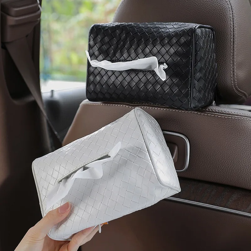 thumbnail image 1 of Soporte de papel para coche, duradero, parasol para coche, soporte para toallas de papel colgante, estuche de almacenamiento, a prueba de polvo, caja de pañuelos para coche que ahorra espacio, 1 of 4