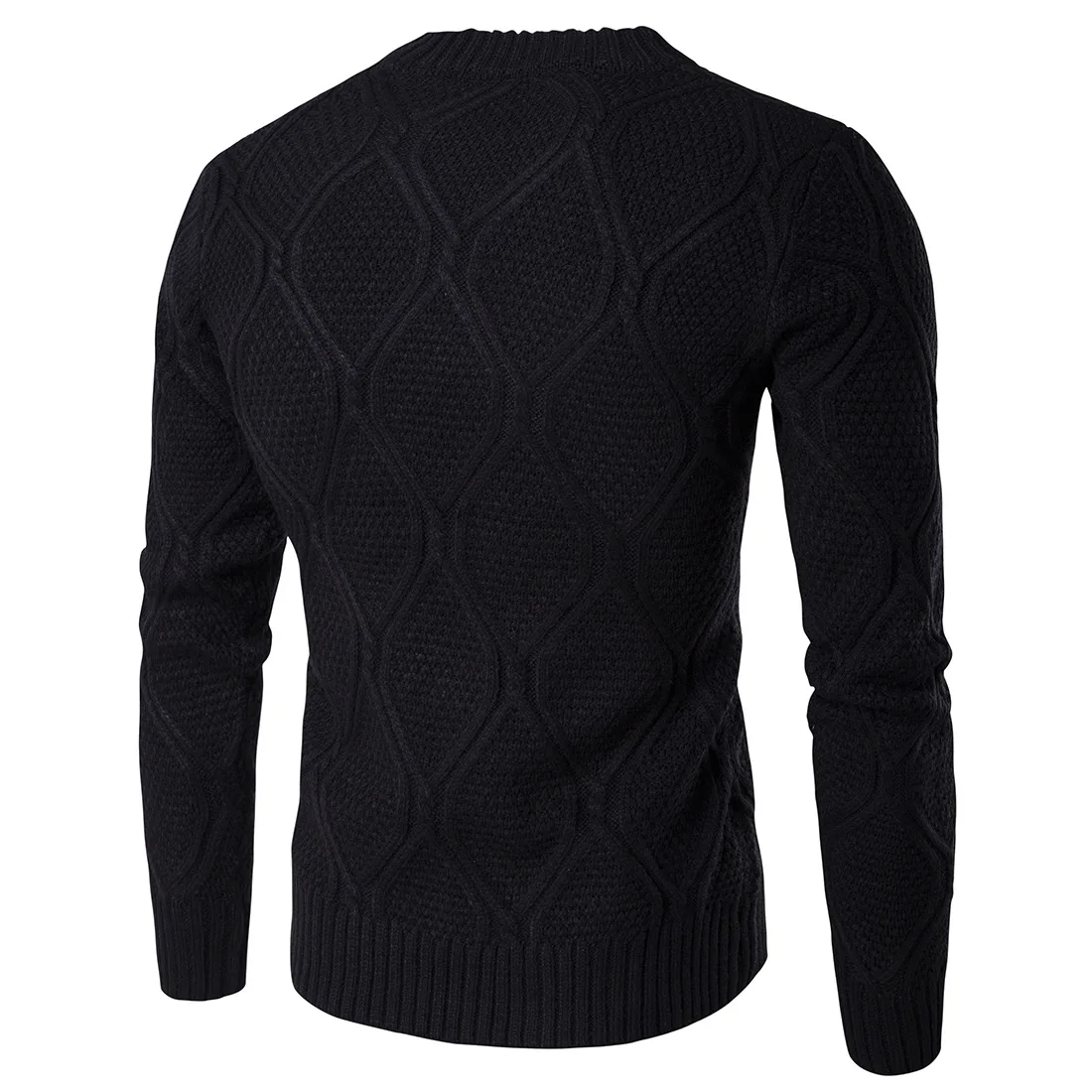 

Warm Sweater Slim Long-sleeved Solid Color Regular Solid Sweaters Clothes